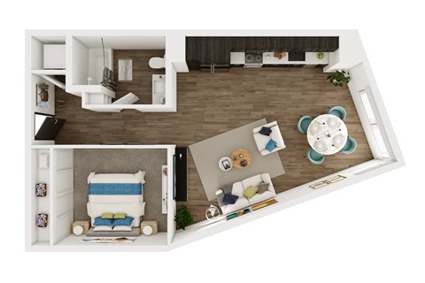 WHARF, Open 1 Bed, 1 Bath at Marina Square, Bremerton